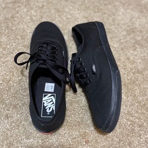 Black vans .